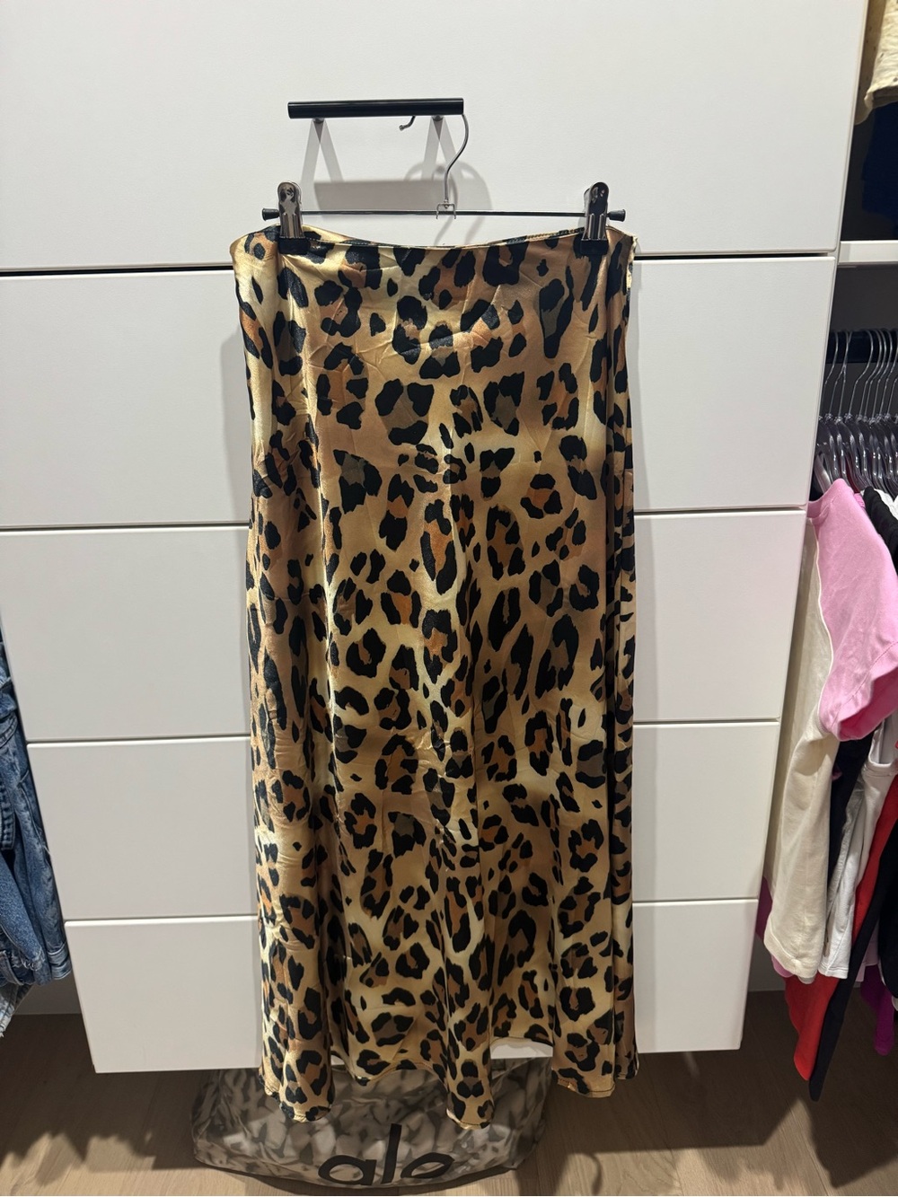 Cheetah silk skirt